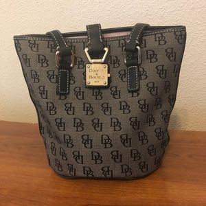Dooney & Bourke North/South Signature Bucket Bag